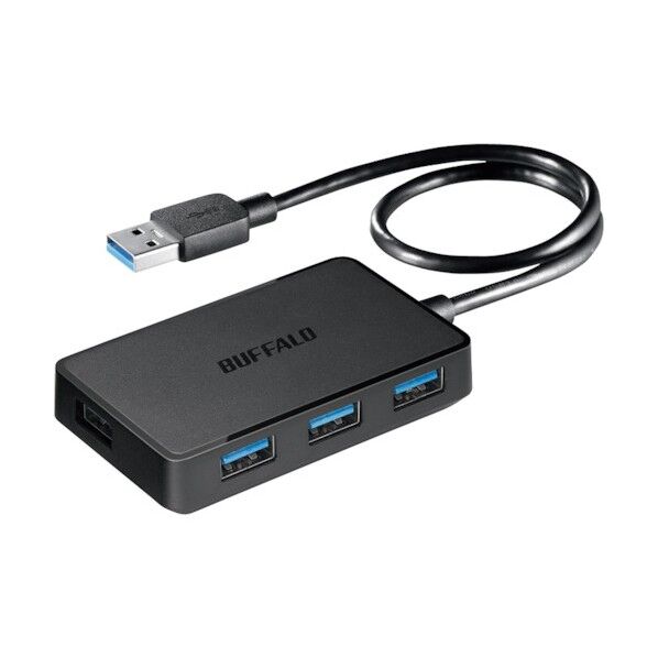 USB3.0 バスパワー 4ポート BSH4U300U3BK 1台