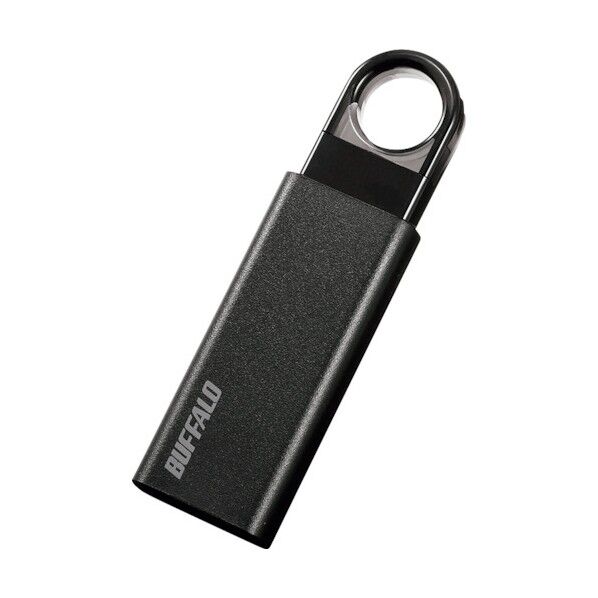 オートリターン機構搭載 ノックスライド USB3.1(Gen1)/USB3.0対応 USBメモリー 16GB ブラック RUF3-KS16GA-BK 1個