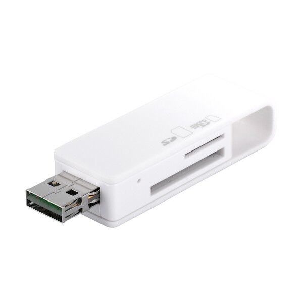 バッファロー カードリーダー/ライター どっちもUSBコネクター ホワイト BSCRD05U2WH 1個...