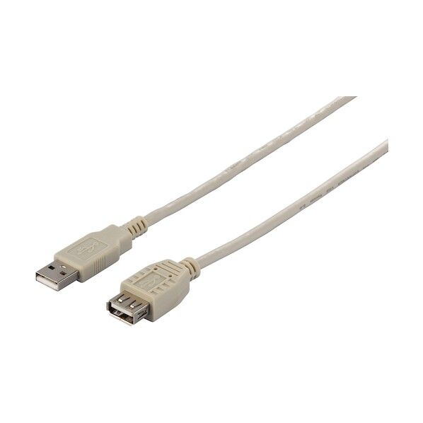 USB2.0延長ケーブル(A to A) アイボリー 3m BSUAA230IV 1個