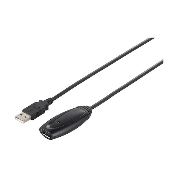 USB2.0リピーターケーブル(A to A) 5m ブラック