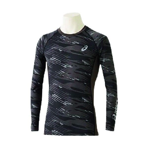 ウィンジョブ ロングスリープシャツ Ag+(銀イオン) パフォーマンスブラック×ダークグレー S 2271A037 1着