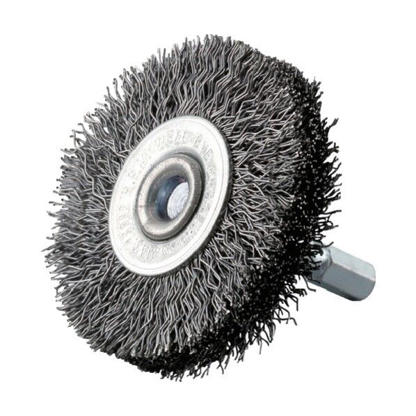 六角軸 ホイールブラシ 鋼線