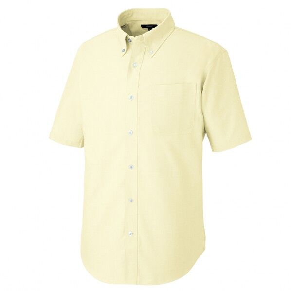 半袖T/Cオックスボタンダウンシャツ(男女兼用) 019イエロー M 7823 1