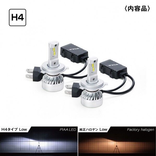 LED 6000K・Hi8000/Lo5600lm H4 12V24V共用