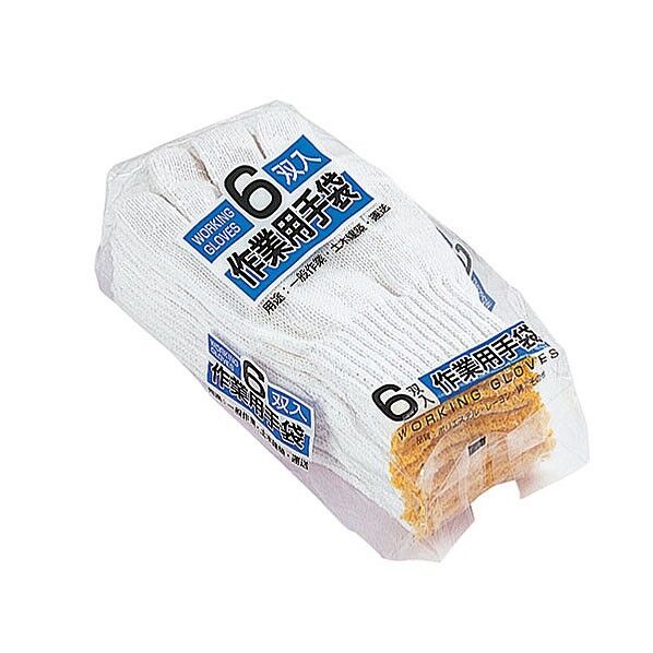 作業手袋紳士用 フリーサイズ 687 6双