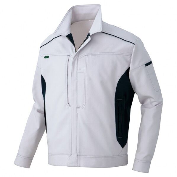 長袖ブルゾン(男女兼用) 003シルバーグレー×ネイビー SS 3501 1着