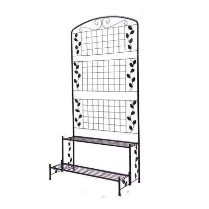 フェンス付フラワースタンド2段 TAN-588 1台