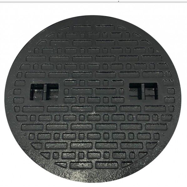 鋳鉄製マンホール(普及型・歩道用)蓋のみ 黒色