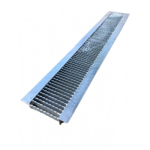 細目ノンスリップ型U字溝用グレーチング 鋼板製・溶融亜鉛メッキ仕上げ