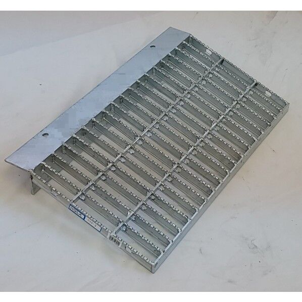 ※法人専用品※法山本店 歩道上りグレーチング ノンスリップタイプ(小型トラック用4t荷重) 鋼板製 本体寸法W×L×H(mm):300×600×32、適用段差(mm):100~120 シルバー HGLX-600-4 1枚...