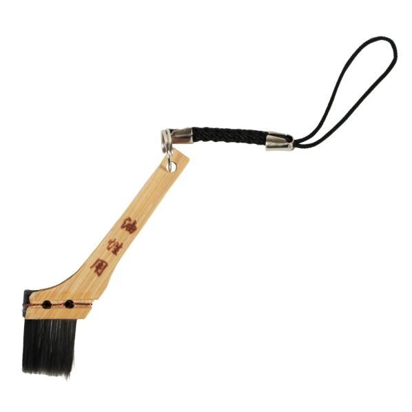 豆刷毛 ストラップ 油性用 黒 1個