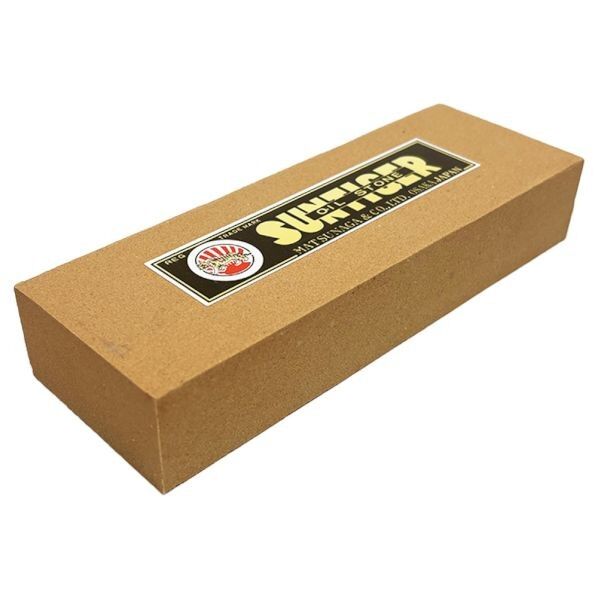 油砥 朝日虎印 中研ぎ用 細目 #500 (150×50×25mm) 1本