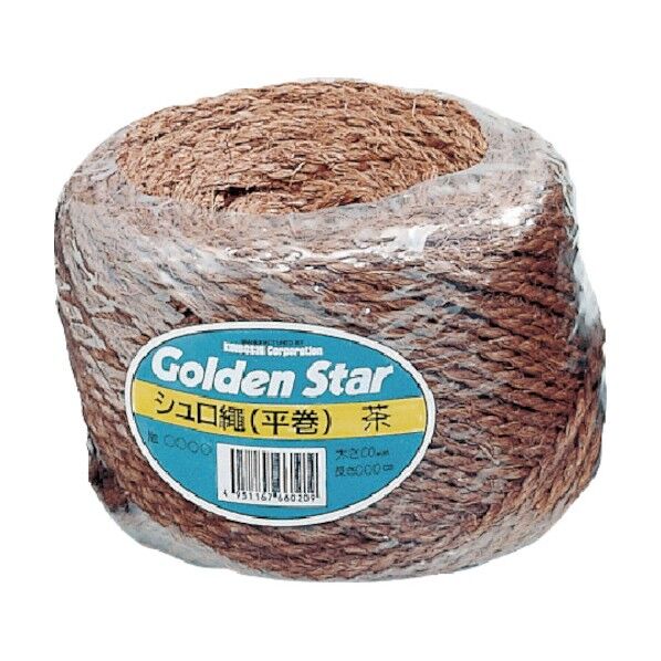 シュロ縄平巻 茶 50m 3425 1