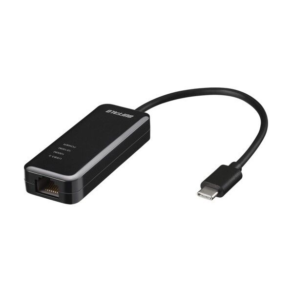 バッファロー Giga対応 Type-C USB3.1(Gen1)用LANアダプター ブラック LUA4-U3-CGTE-BK 1個...