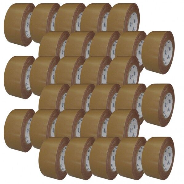 布粘着テープ 重梱包用 No.8000 黄土 0.32mm×50mm×25m 2681002211 30巻