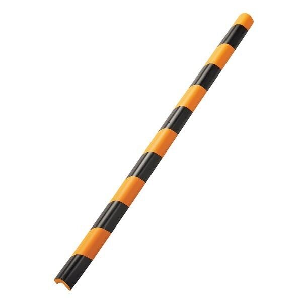 日本緑十字社 CGL-L-TR トラ柄コーナー用ガードクッション L型タイプ 黄/黒 44×44×900mm厚さ:16mm 黄/黒 246354 1本