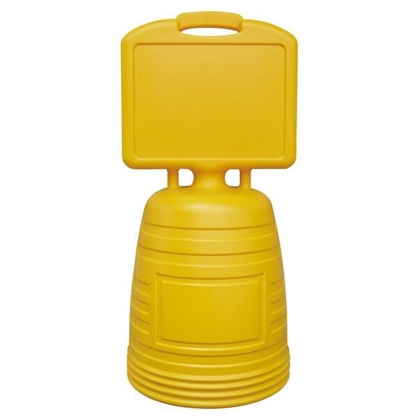 日本緑十字社 BBEL-100 ドシッとサインスタンド 両面無地タイプ H840×W380mm イエロー 397300 1台...