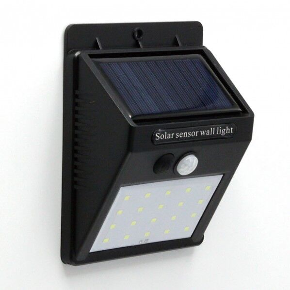 日本緑十字社 センサーライト壁用 T18 壁用ソーラーセンサーライト 96×124×48mm 黒 352133 1個...