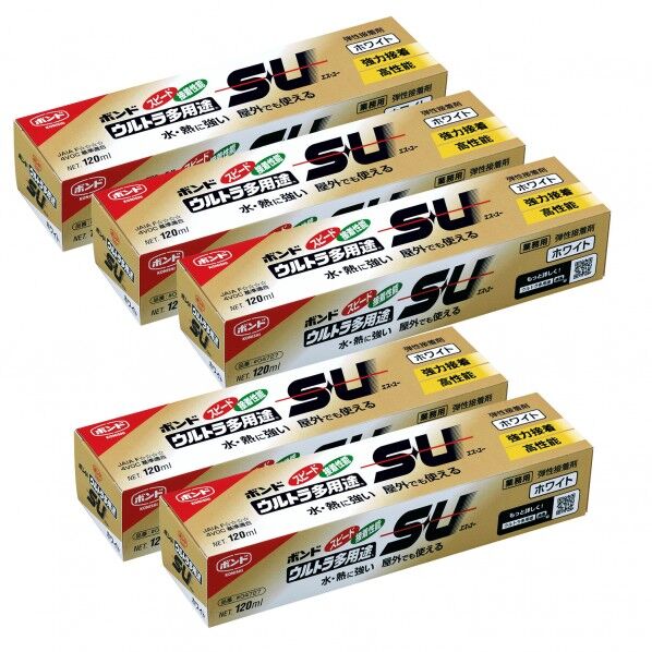 ボンド ウルトラ多用途SU 120ml ホワイト #04727 5本