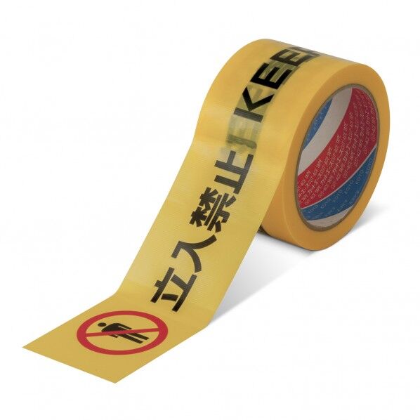 カットエース 印刷表示テープ 立入禁止 60mm×25m TKF 1巻