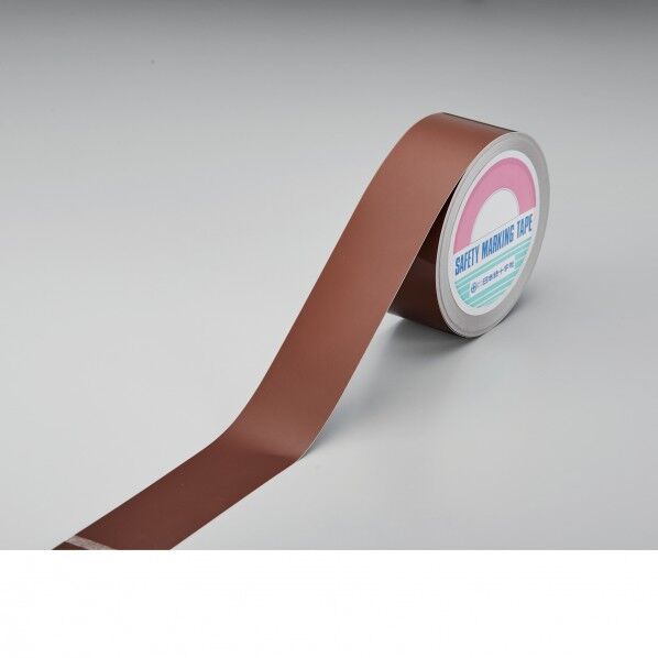 日本緑十字社 BSLT502-BR ビバスーパーラインテープ 50mm幅×20m厚さ(mm):0.3 茶 105209 1巻...