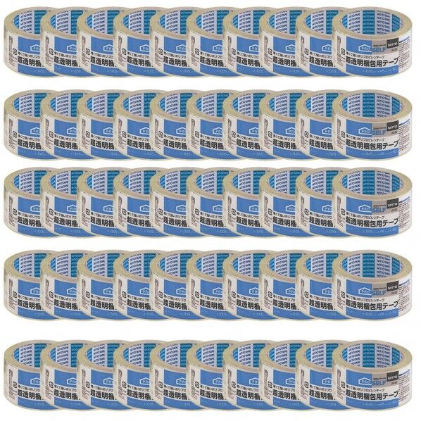 超透明梱包テープ SC-01 透明 0.05mm×48mm×50m J6120 50巻