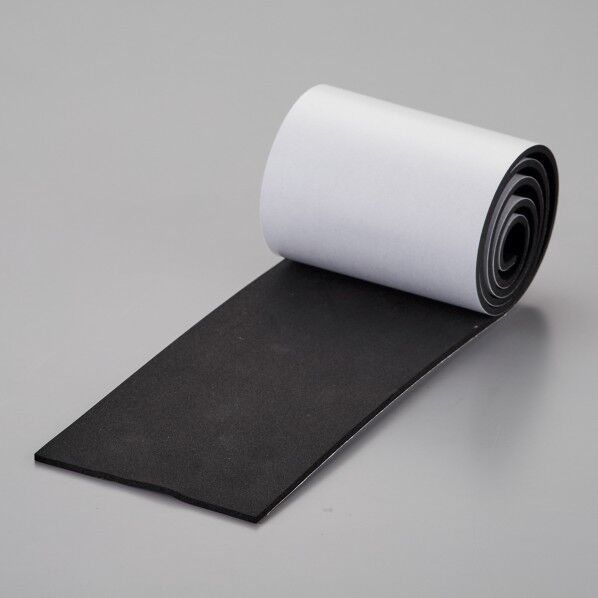 日本緑十字社 スポンジテープ1003 ゴムスポンジ(粘着テープ付き) 100×1000×3mm 黒 246177 1巻