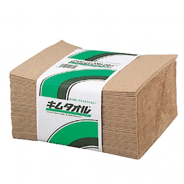 キムタオル 4つ折り ブラウン 380mm×330mm 61000 24束