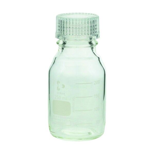 ねじ口びん 250ml 透明キャップ付 017200-2503A 10個