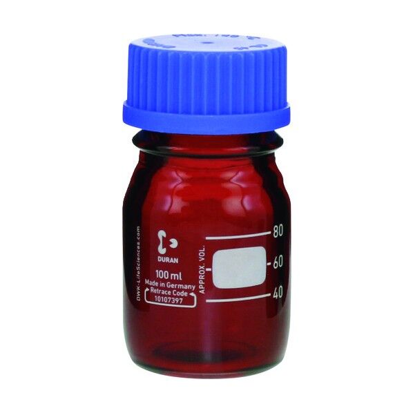 ねじ口びん茶 100ml 青キャップ 017210-100A 10個