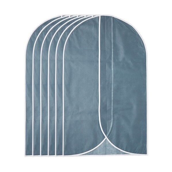 衣類のホコリよけカバーS5枚組 グレー