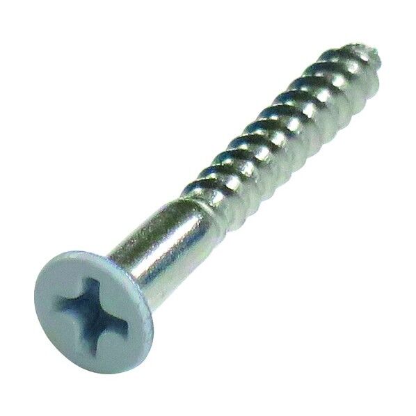 ネジカラー 頭部色付き DIY カラーねじ ステンレス [木材用] 木ねじ 皿頭 スカイブルー (頭径D)5.4mm x (呼び径d)2.7mm x (長さL)20mm 10179286 16本