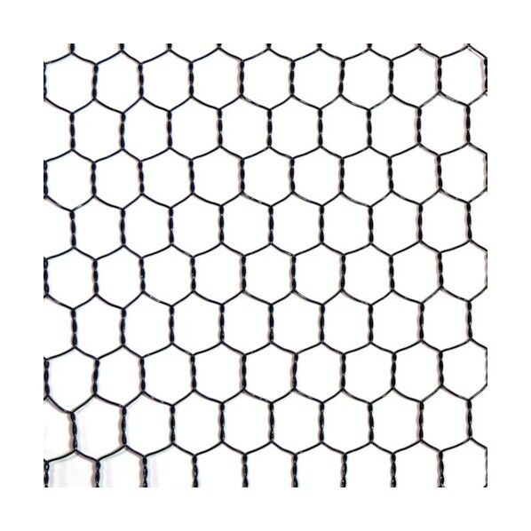 ビニール 亀甲金網 ブラック #20(0.85mm)x16mm / 450mmx30M 10160225 1巻