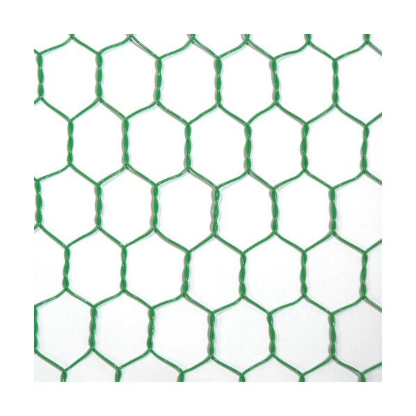 ビニール 亀甲金網 グリーン #18(1.15mm)x26mm / 1500mmx30M 10160285 1巻