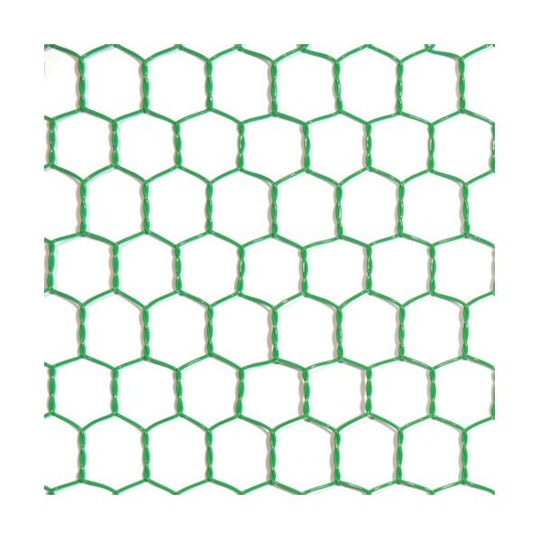 ビニール 亀甲金網 線径0.85x目16mm 幅1800mm x 長さ30M巻 10160280 1点