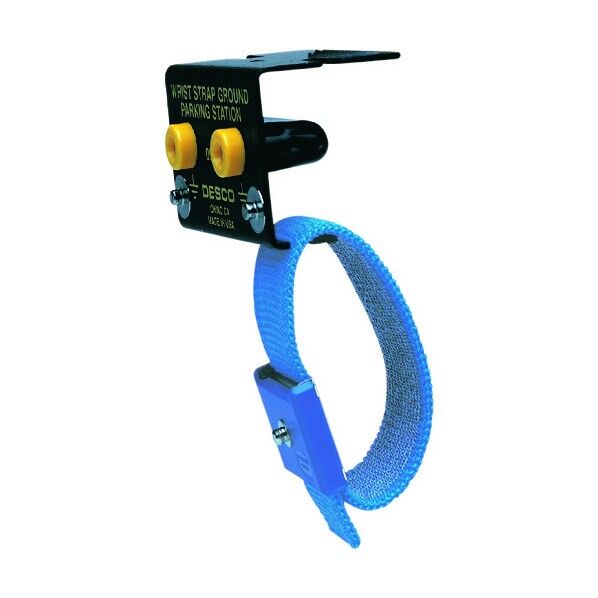 接地、リストストラップ、作業台用4mm端子付き&リストストラップホルダー付き 09741 1点