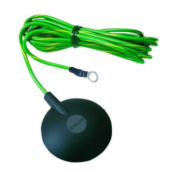 コード、接地、マット接続用、ねじ穴付き10mm端子 抵抗なし、4.57m 09814 1点