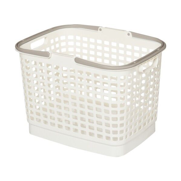腰らくバスケット 1561 ホワイトグレー 445×315×305 ホワイトグレー 156147 1個