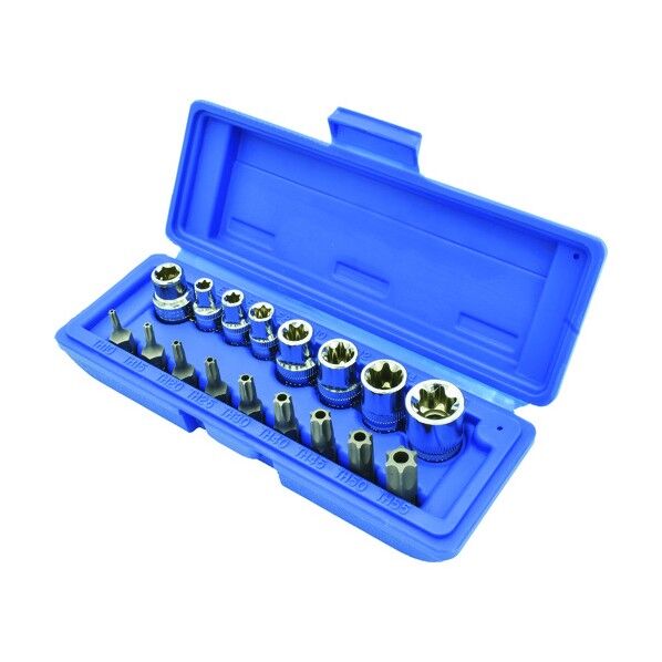 E型ソケット&イジリ止めヘックスローブビットセット(17個組) 2002000028891 1点