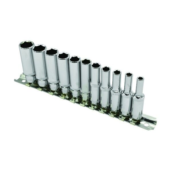 1/4 ソケットセット ディープ 6PT インチ(11個組) 2002000028907 1点