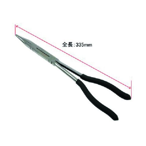 ストレート ロングノーズプライヤー ダブルピボットタイプ 2002000027085 1点