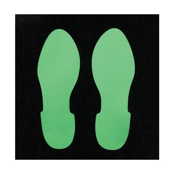 フロア表示ステッカー(蓄光足型)