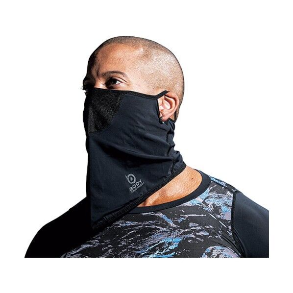 冷感・速乾・消臭 EVO COOL FACE MASK JW-719 ブラック 375689 1枚