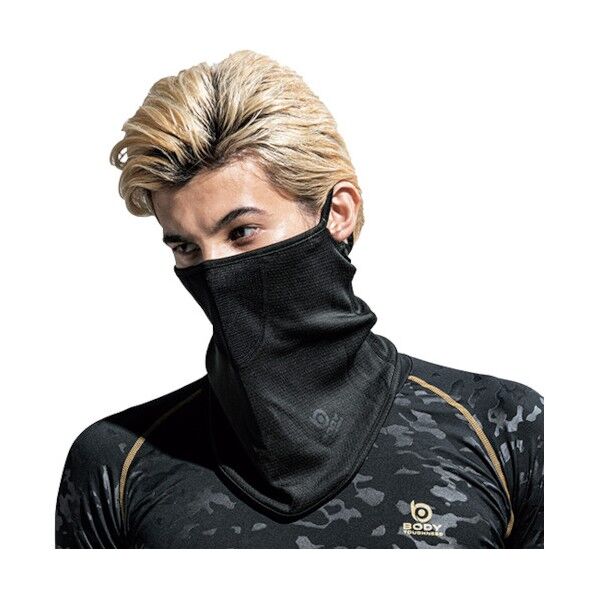 接触冷感 気化熱冷却 EVO WET FACE MASK JW-600 ブラック 375690 1枚
