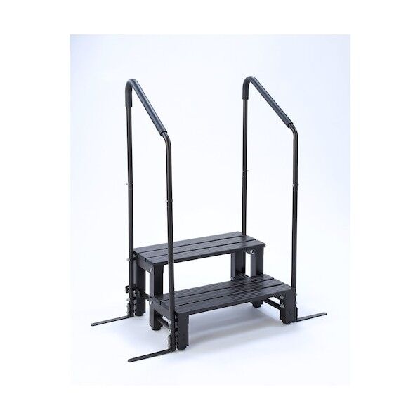 手すり付きアルミステップ 両手すりタイプ