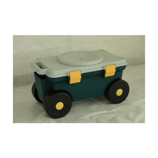 回転腰掛け盤付き ガーデニングカート