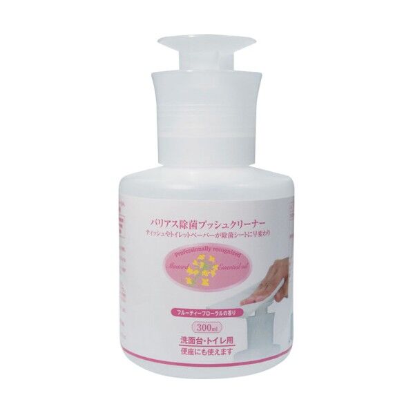 バリアス除菌プッシュクリーナー フローラル 洗面台・トイレ用 4981390501222 1点