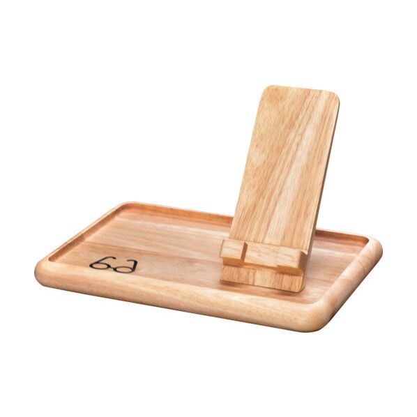 スマホスタンド付きトレー ナチュラル S-2N 6300028742 1点