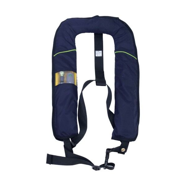 膨脹式救命胴衣(自動膨脹機能付き)ネイビー NS-5000 6300005521 1点